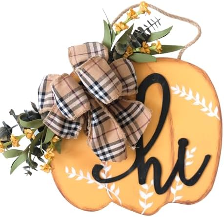 Idyllic Fall Harvest Pumpkin Wreath for Front Door