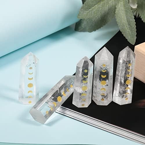 Rockcloud Moon Phase Crystal Wands Set of 3