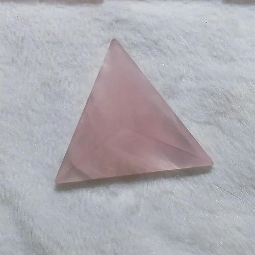KatLin Natural Pink Crystal Triangular Pyramid Ornaments 40MM