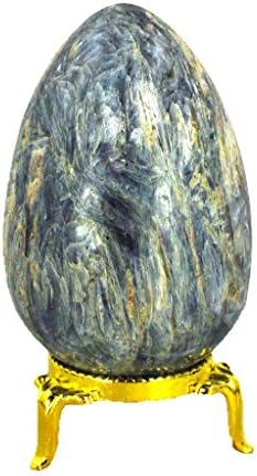 Kyanite Healing Egg with Stand Reiki Activated