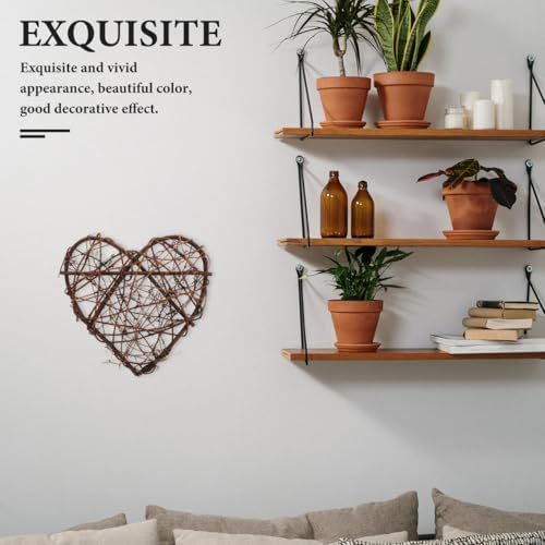 EXCEART 2 Pcs Rattan Wreath Decor for Crafts