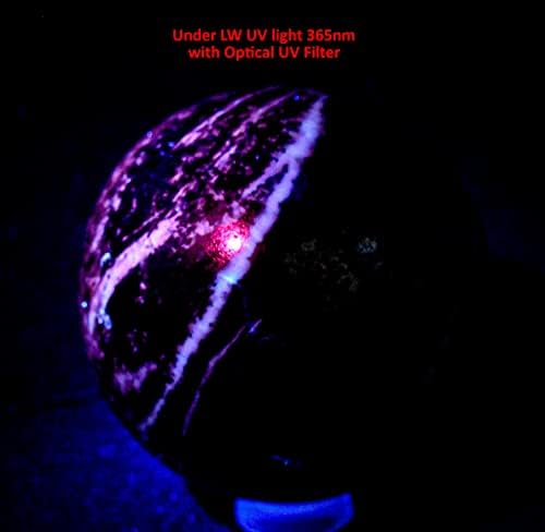 55mm Deep Purple Lilac Kammererite Sphere with Stand - India