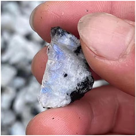 FIDEMM Natural Crystal Rainbow Moonstone Healing Stones 100g