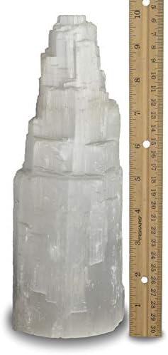 2 Pieces White Selenite Carved Lamp with Dimmer Switch