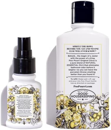 Poo-Pourri Original Citrus Refill Set 9 Oz And 14 Oz