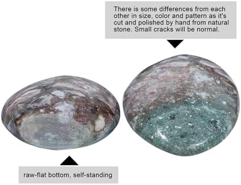 Nupuyai Natural Ocean Jasper Stone Decor