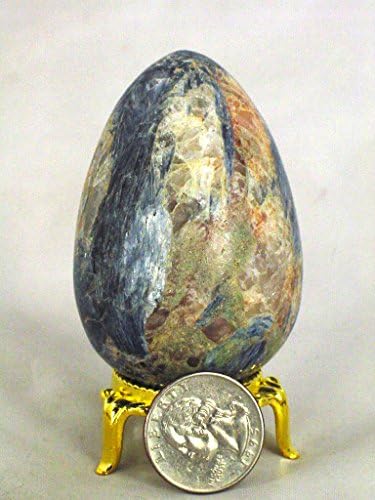 Kyanite Healing Egg with Stand Reiki Activated