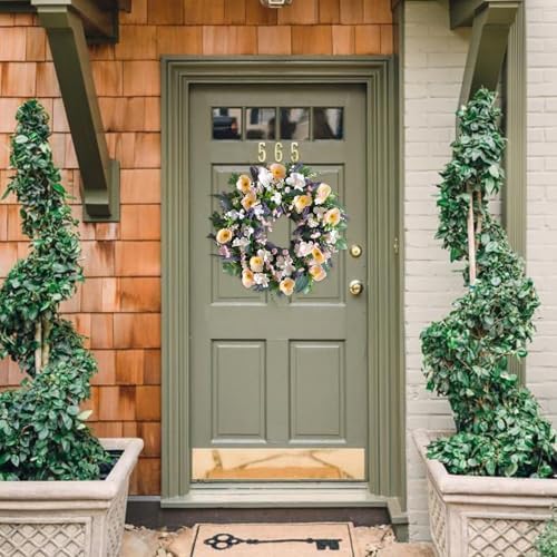 Vivimemo 24-inch Spring Wreath for Home Decor