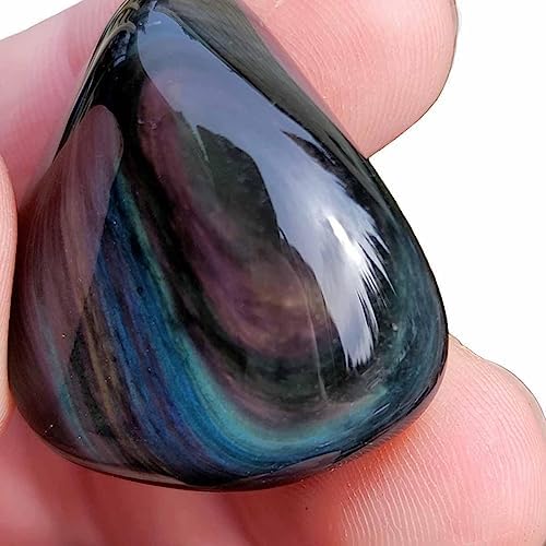Velvet Obsidian Tumbled Stones - One Pound Pack