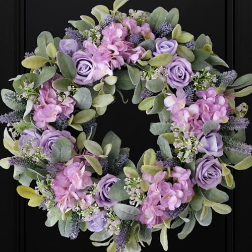 CIR OASES Artificial Spring Wreath 22 Inch Decor