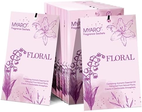 MYARO 12 Pack Scented Sachets for Closet and Drawer