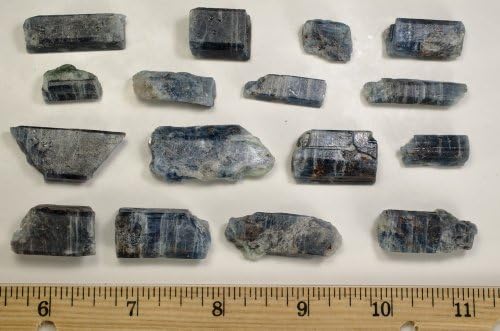 Fantasia 1 lb Lot of Translucent Blue Sapphire and Kyanite Rough Stones