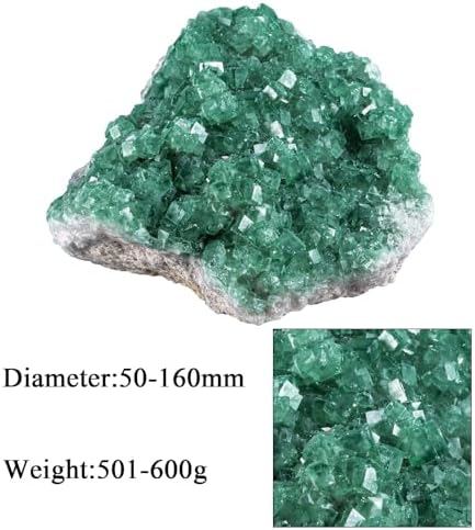 Rockcloud Fluorite Crystal Geode Cluster for Meditation and Feng Shui