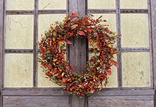 The Wreath depot Appalachia Berry Silk Fall Door Wreath 24 Inch