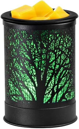 Dialans Scented Wax Warmer with LED Light and Silicone Tray