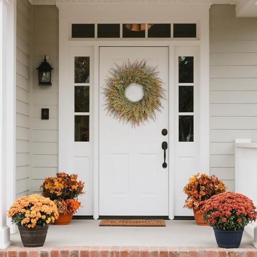26 Inch Fall Wreath for Front Door and Porch