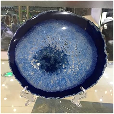 150mm Blue Agate Slice for Indoor Fountain Decoration