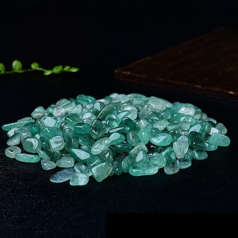 NASTYA Natural Green Crystal Gravel for Decoration