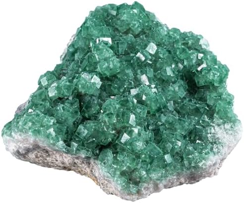 Rockcloud Fluorite Crystal Geode Cluster for Meditation and Feng Shui