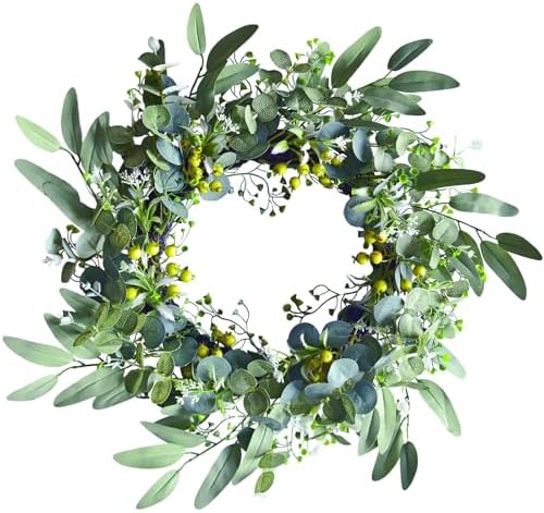 Eucalyptus Wreath for Front Door 20 in All Seasons