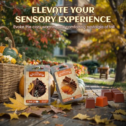 Fall Wax Melts 8 Pack Soy Wax Cubes Autumn Scent