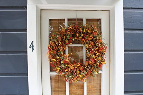 The Wreath depot Appalachia Berry Silk Fall Door Wreath 24 Inch