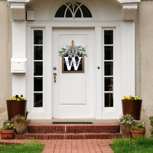 Ultra Large 14 Inch Front Door Wreath with Welcome Sign