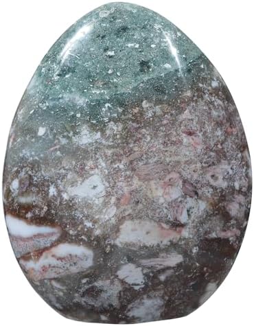 Nupuyai Natural Ocean Jasper Stone Decor