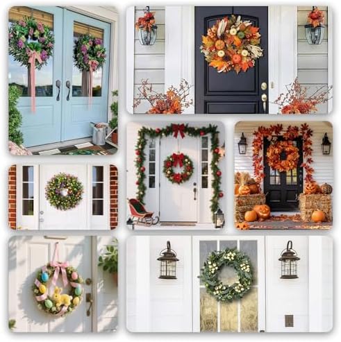 3 Pack 14 Inch Metal Wreath Frames for DIY Crafts