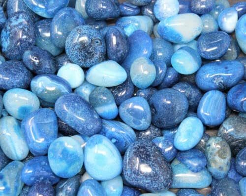 Blue Onyx Tumble Stones 4 oz Healing Crystal for Reiki