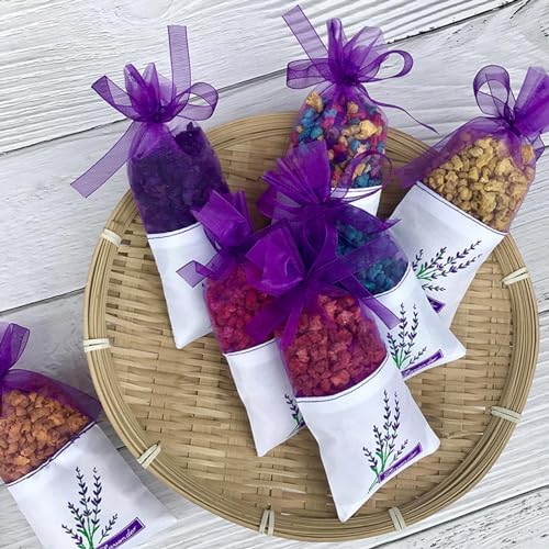 20PCS Empty Lavender Sachets for Wardrobes and Closets