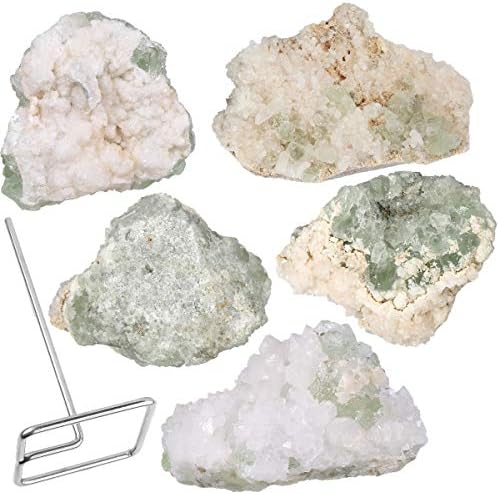 Rockcloud Green Fluorite Chakra Stone Figurine with Stand