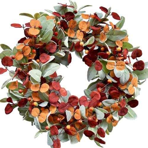 CIR OASES Artificial Fall Wreath for Front Door