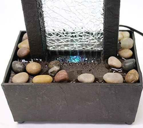 Natures Mark 10 Inch H Crackled Glass Water Fountain
