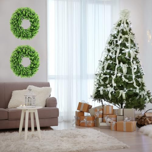 Preserved Boxwood Wreath Artificial 20 Inch