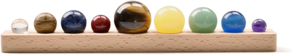 Jovivi 9 Planets Solar System Crystal Ball Decorations