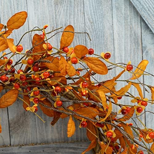 Autumn Door Wreath with Bitter Sweet Berries