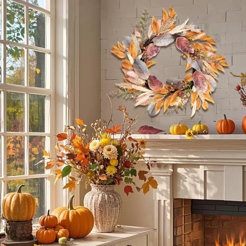 Fall Wreath for Front Door 22 Autumn Decor
