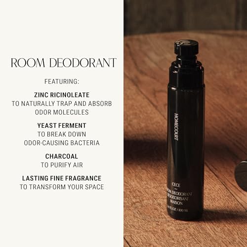 Homecourt Room Deodorant Natural Spray Steeped Rose Vanilla 34 oz