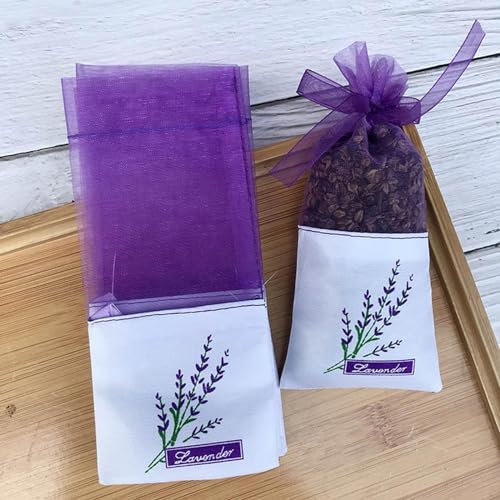 20PCS Empty Lavender Sachets for Wardrobes and Closets