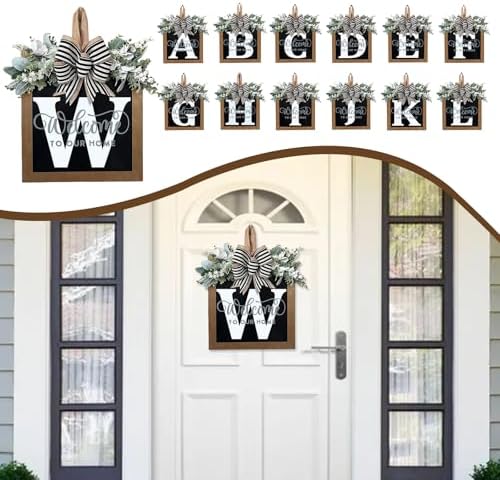 Ultra Large 14 Inch Front Door Wreath with Welcome Sign