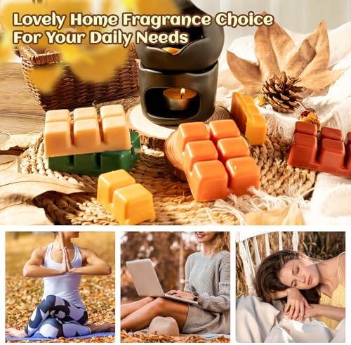Fall Wax Melts 8 Pack Soy Wax Cubes Autumn Scent