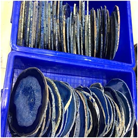150mm Blue Agate Slice for Indoor Fountain Decoration