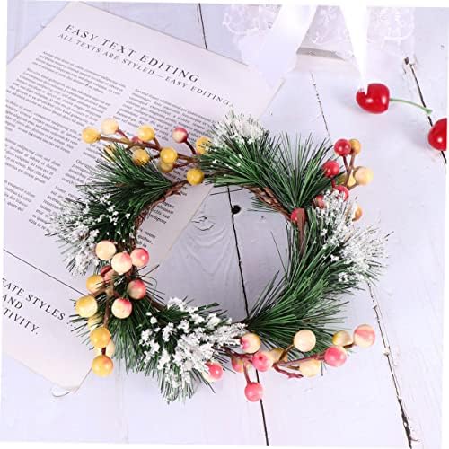 Cabilock Resin Berry Garland Wreath Pink White Decor