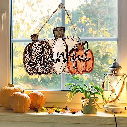 Deroro Fall Pumpkin Door Wreath Thanksgiving Decor
