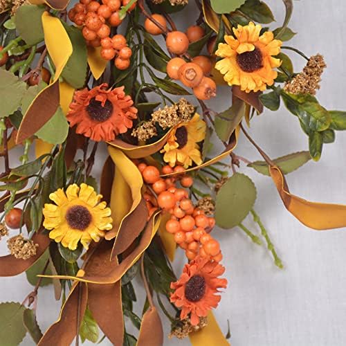 197 Inch Fall Teardrop Swag Wreath for Door Window Wall
