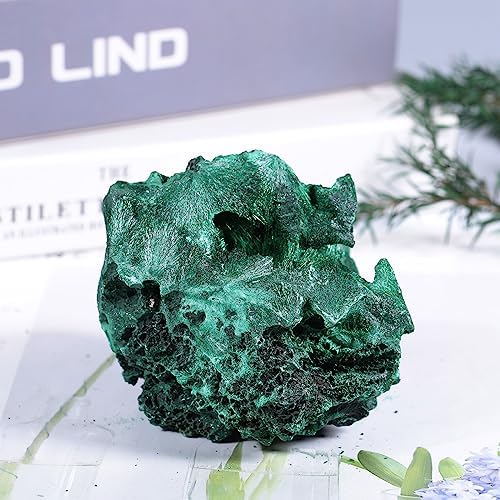 Rockcloud Natural Malachite Healing Stone Decoration