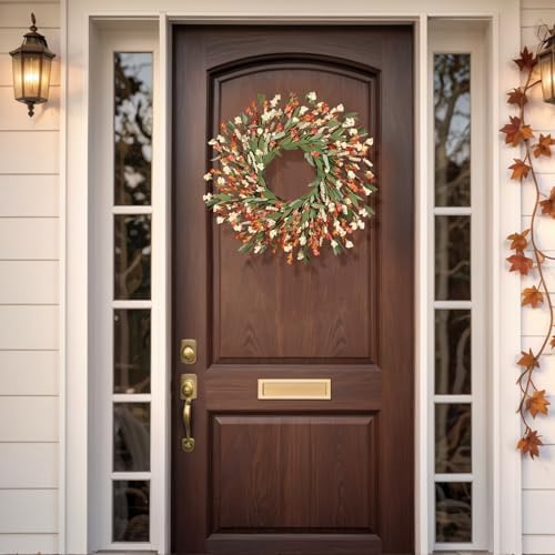 24 Inch Fall Wreath for Front Door and Outdoor