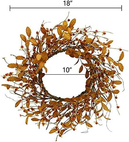 Autumn Door Wreath with Bitter Sweet Berries