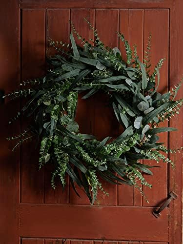 24 Inch Eucalyptus Wreath for Front Door Decor